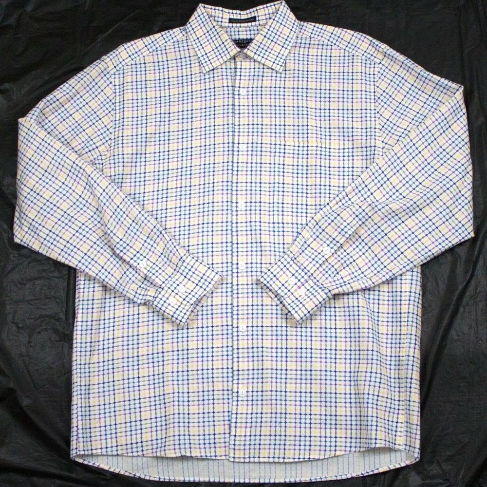 Jhane Barnes Mens Long Sleeve Button Front Shirt S - Picture 7 of 7
